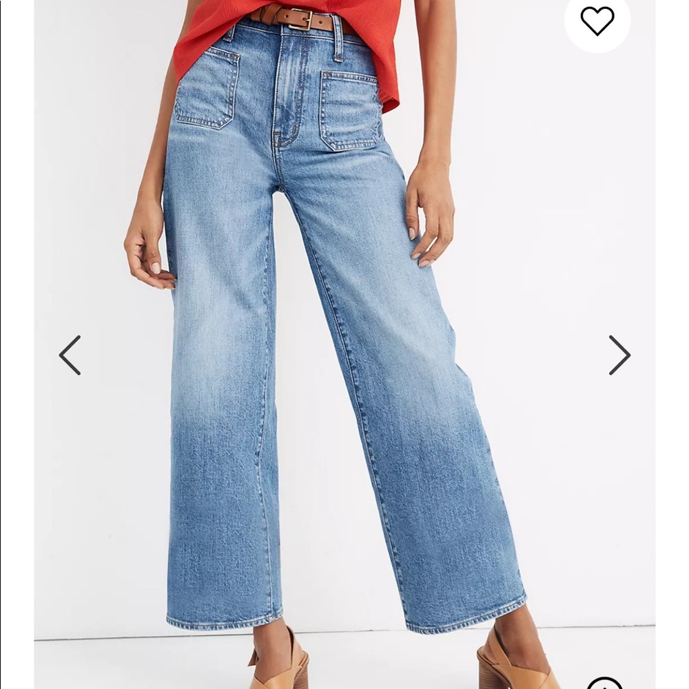 MADEWELL WIDE-LEG CROP JEANS
